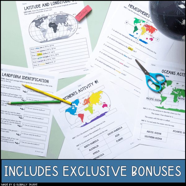 World Geography Unit with 15 Geography Lessons for Kids - Image 3