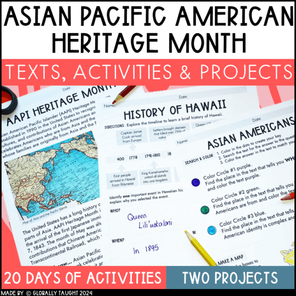 Asian Pacific American Heritage Month Texts, Activities, and Projects for Kids