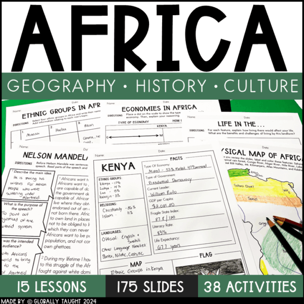 Africa Unit - explore the history, cultures, and geography of Africa with this unit