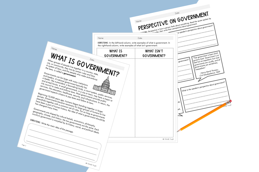 Free What is Government Lesson for Teaching Government to Kids 3 Slide1 2