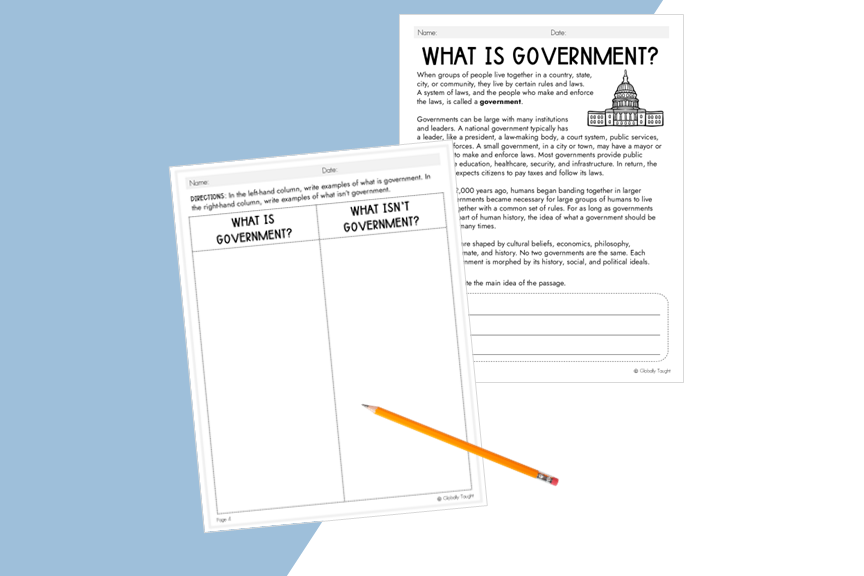 Free What is Government Lesson for Teaching Government to Kids 2 What is Government 2